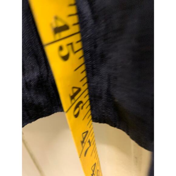 Betsy Lauren Womens Solid Black Midi Dress Short Sleeve Accent Buttons Size 13 - Picture 7 of 7